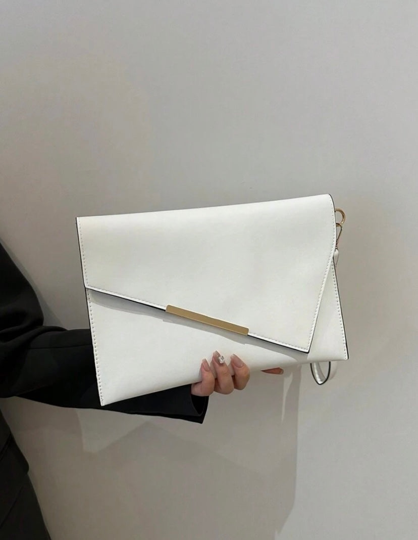 White Envelope Clutch Bag